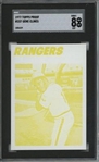 1977 Topps #237 Gene Clines 9 card progressive proof.